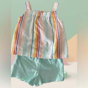 NWOT Carters 2pc Summer Shorts & Top Set 3m